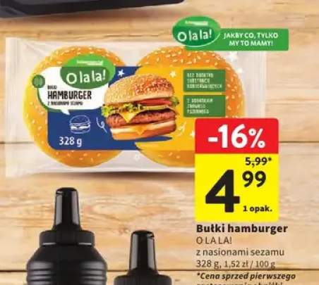 Bułki hamburger O La La! z nasionami sezamu
