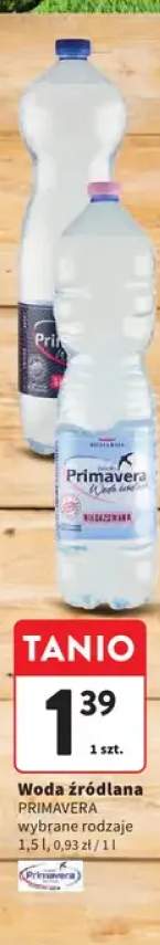 Woda źródlana PRIMAVERA