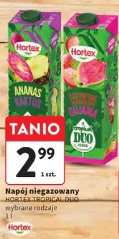 Napój niegazowany Hortex Tropical Duo czerwone winogrono gujawa