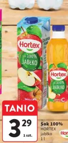 Sok 100% Hortex jabłko butelka