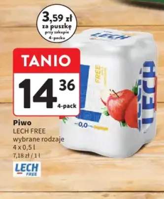 Piwo bezalkoholowe Lech Free 4-pak 500ml