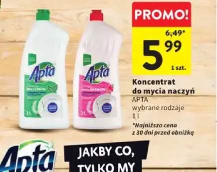 Koncentrat do mycia naczyń o zapachu miętowym Apta