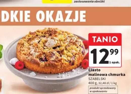 Ciasto malinowa chmurka Szabelski