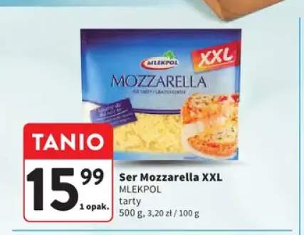 Ser Mozzarella MLEKPOL tarty XXL