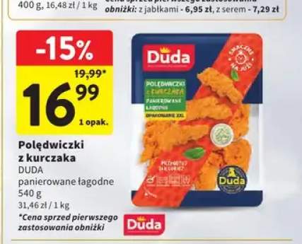 Polędwiczki z kurczaka DUDA panierowane łagodne