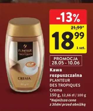 Kawa rozpuszczalna PLANTEUR DES TROPIQUES Crema