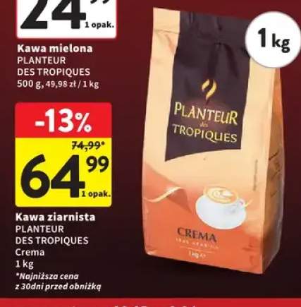 Kawa ziarnista PLANTEUR DES TROPIQUES Crema