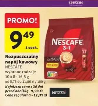 Rozpuszczalny napój kawowy NESCAFÉ