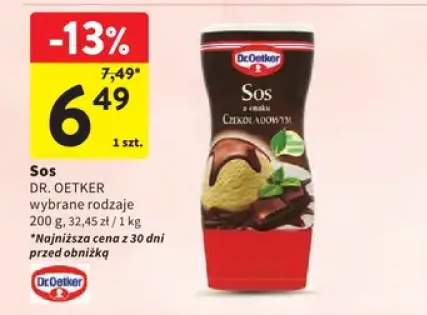 Sos o smaku czekoladowym Dr. Oetker