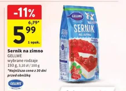 Sernik na zimno Gellwe