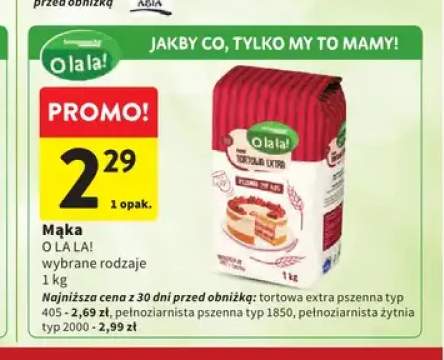 Mąka O LA LA! pełnoziarnista żytnia typ 2000 1kg
