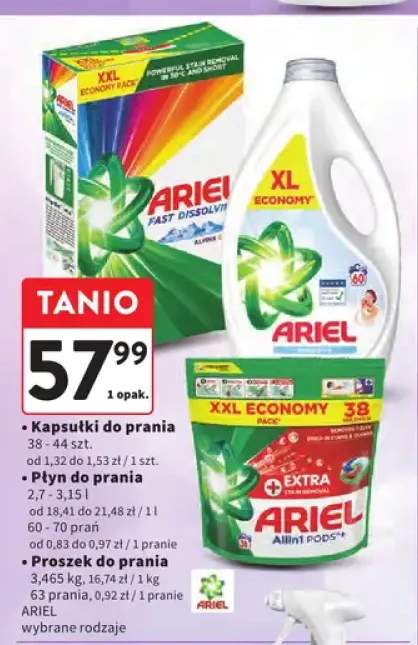 Kapsułki do prania Ariel