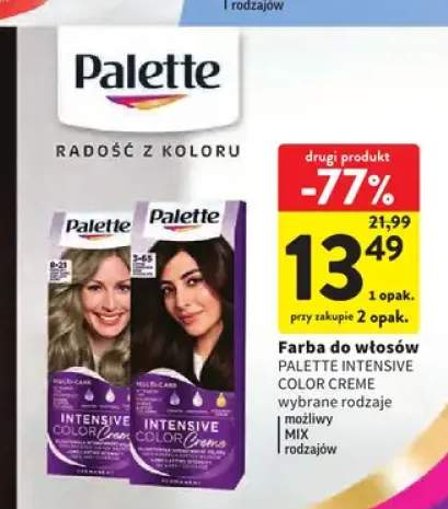 Farba do włosów Palette Intensive Color Creme
