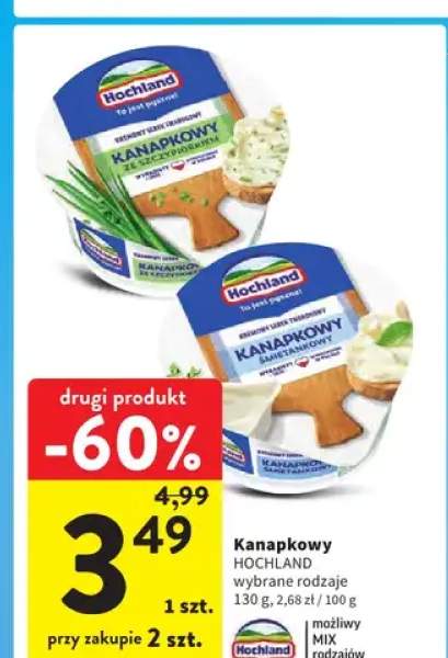 Kremowy serek twarogowy Kanapkowy ze szczypiorkiem Hochland
