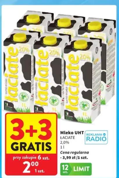 Mleko UHT Łaciate 2,0%
