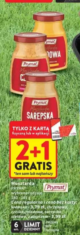 Musztarda stołowa Prymat 180-185g