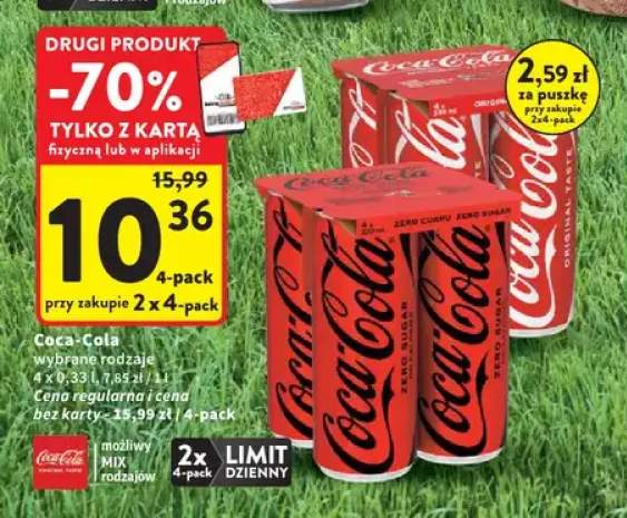 Napój gazowany Coca-Cola Original Taste 4-pak 330ml