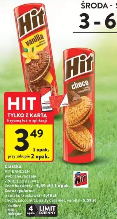 Ciastka Hit Bahlsen choco