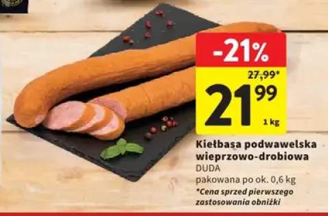 Kiełbasa podwawelska wieprzowo-drobiowa Duda