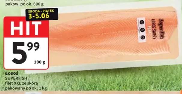 Łosoś SUPERFISH filet XXL ze skórą