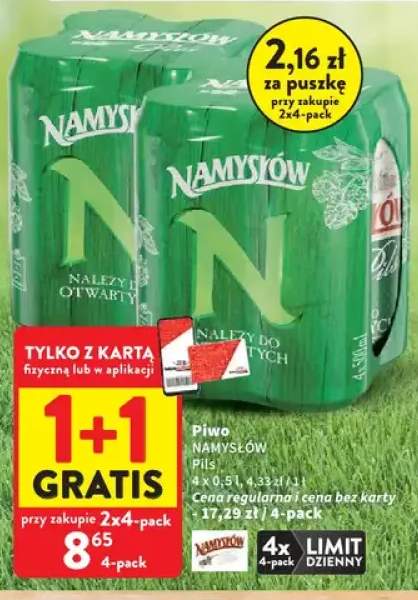 Piwo Namysłów Pils 4-pak 500ml