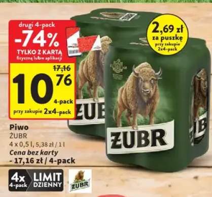 Piwo Żubr 4-pak 500ml