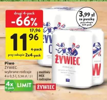 Piwo Żywiec 4-pak 500ml