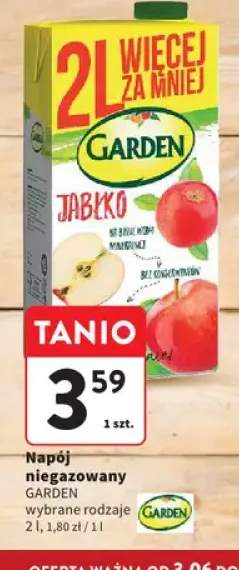 Napój niegazowany Garden Jabłko