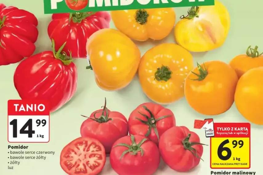 Pomidor bawole serce żółty luz