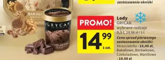 Lody GRYCAN czekoladowe
