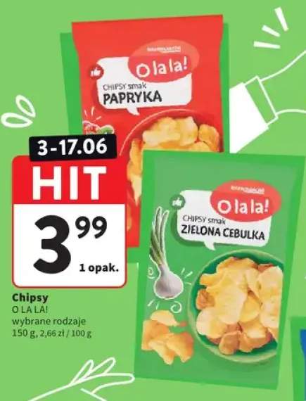 Chipsy smak zielona cebulka O LA LA!
