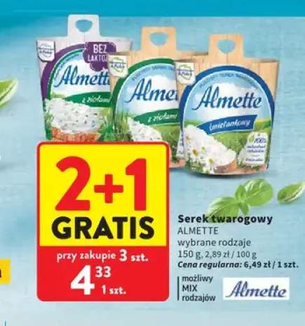Serek twarogowy Almette z ziołami bez laktozy