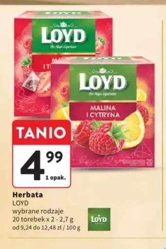 Herbata Loyd Malina i Cytryna