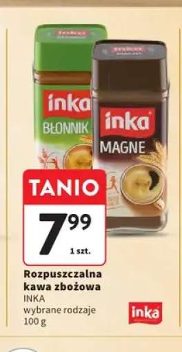 Rozpuszczalna kawa zbożowa Inka Błonnik