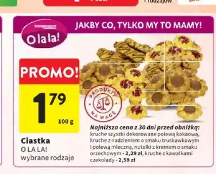 Ciastka O LA LA! kruche szyszki dekorowane polewą kakaową