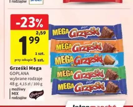 Wafel Grześki Mega GOPLANA orzechowy