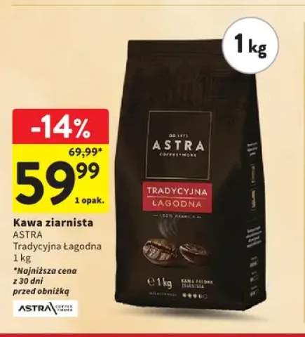 Kawa ziarnista Astra Tradycyjna Łagodna