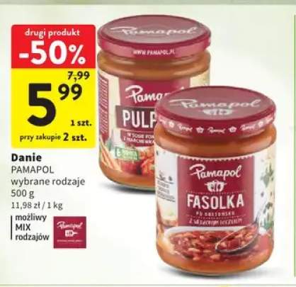 Danie Fasolka po bretońsku z wędzonym boczkiem Pamapol