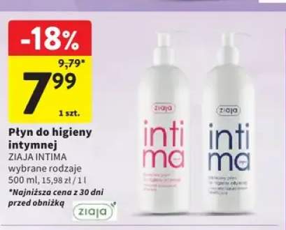 Płyn do higieny intymnej ZIAJA INTIMA rumiankowy