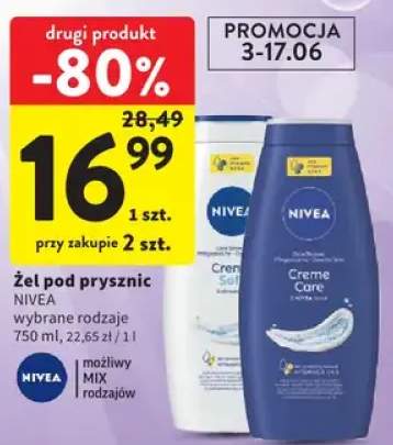 Żel pod prysznic NIVEA Creme Care