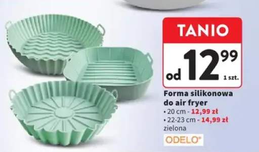 Forma silikonowa do air fryer ODELO zielona 22-23cm