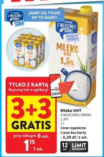 Mleko UHT Z Mlecznej Drogi 1,5%