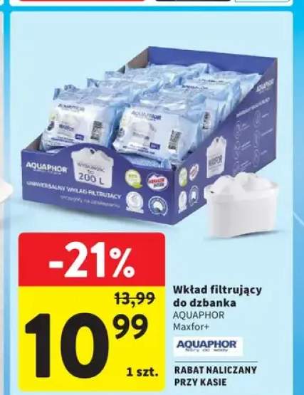 Wkład filtrujący do dzbanka AQUAPHOR Maxfor+