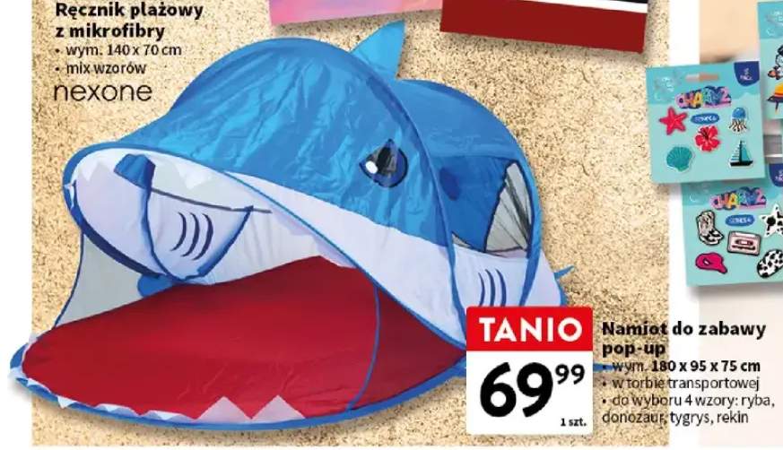 Namiot do zabawy pop-up tygrys 180x95x75cm
