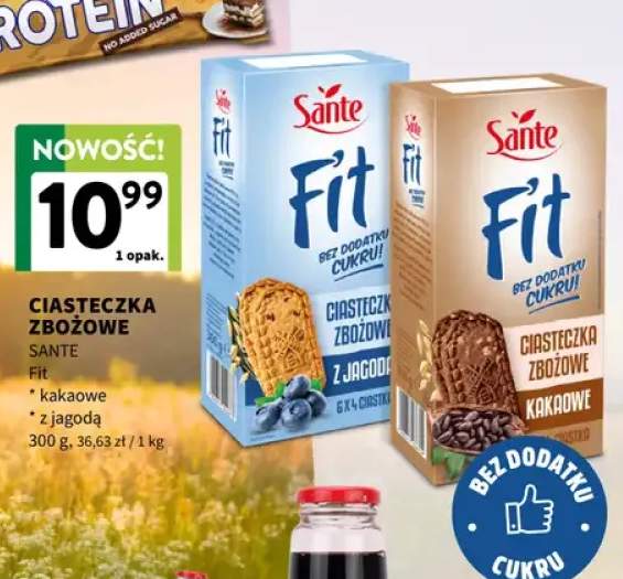 Ciasteczka zbożowe Sante Fit kakaowe