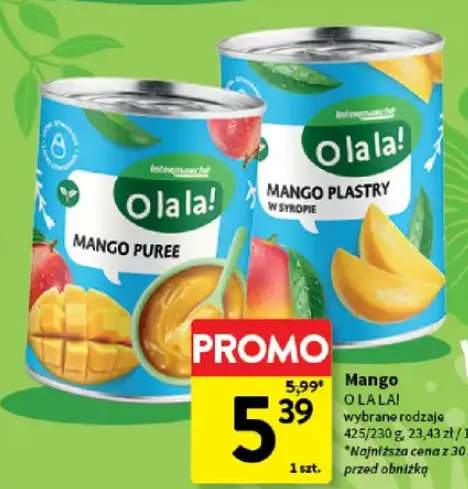 Mango plastry w syropie O la la!