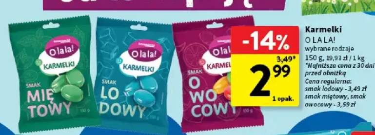 Karmelki smak owocowy O la la!