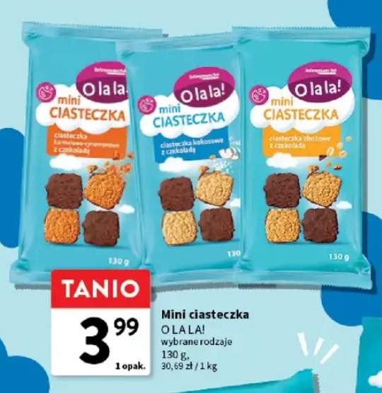 Mini ciasteczka kokosowe z czekoladą O la la!
