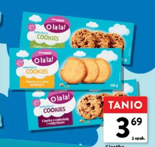 Ciastka z czekoladą i rodzynkami Niebiańskie Cookies O la la!