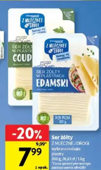 Ser żółty w plastrach Gouda Z Mlecznej Drogi